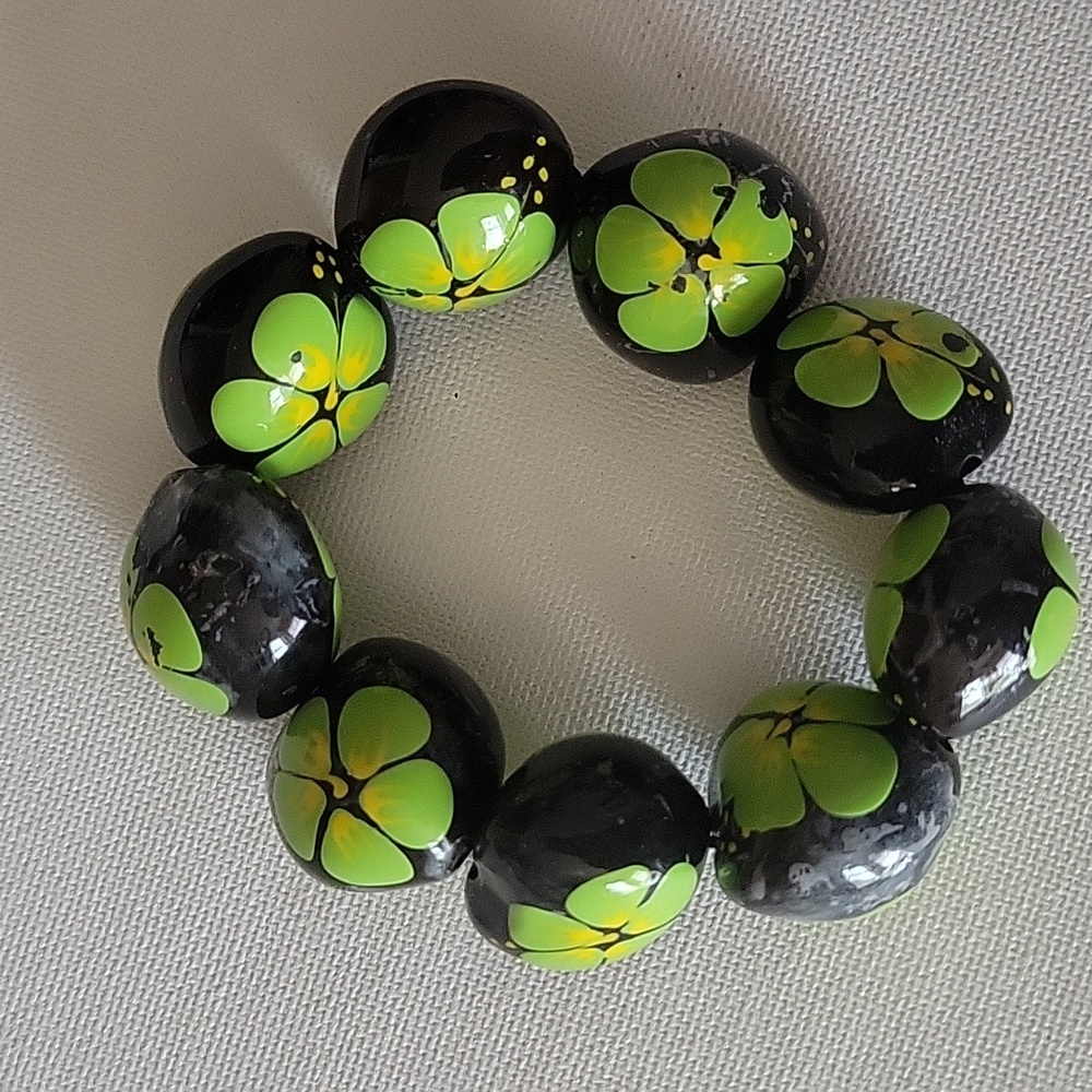 Kukui Nut Handpainted Bracelet